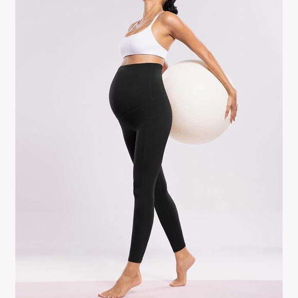 POSHDIVAH Women's Maternity Workout leggings size S - Picture 2 of 10